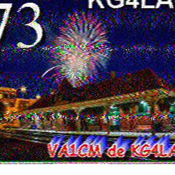 SSTV image received 2026-02-13 13:59