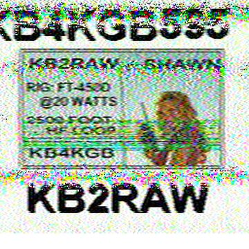 SSTV image received 2026-02-13 18:47