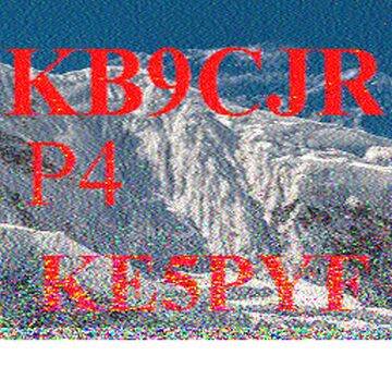 SSTV image received 2026-02-15 09:13