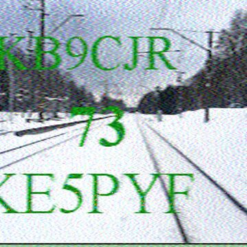 SSTV image received 2026-02-15 09:17