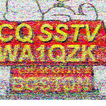 SSTV image received 2026-02-15 14:39