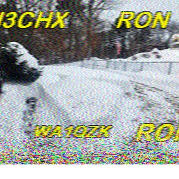 SSTV image received 2026-02-15 15:43