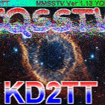 SSTV image received 2026-02-15 18:08