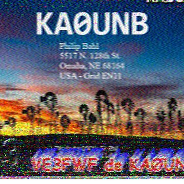 SSTV image received 2026-02-21 16:10