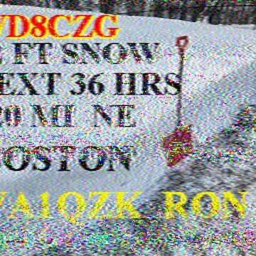 SSTV image received 2026-02-22 13:51