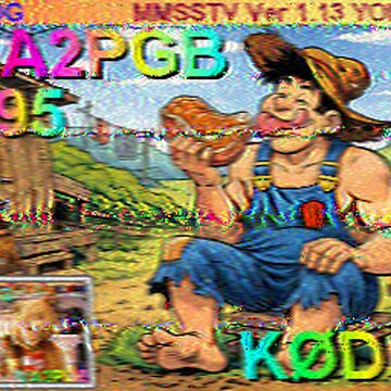 SSTV image received 2026-03-30 17:22