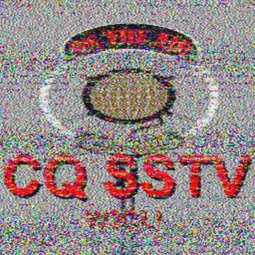 SSTV image received 2026-04-01 18:48