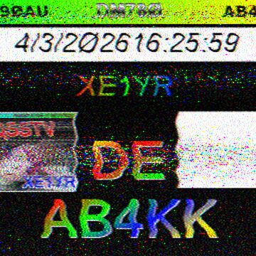 SSTV image received 2026-04-03 12:27