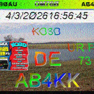 SSTV image received 2026-04-03 12:58
