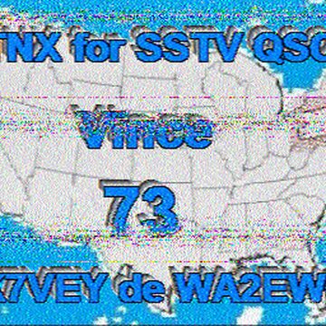 SSTV image received 2026-04-03 15:40