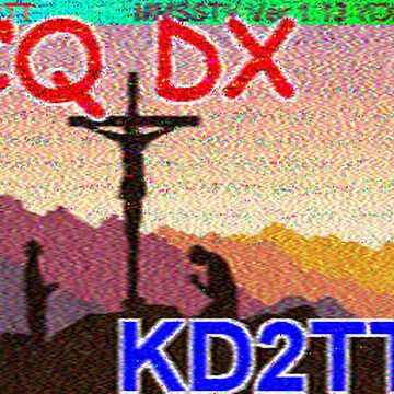 SSTV image received 2026-04-04 15:34