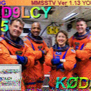 SSTV image received 2026-04-04 17:54