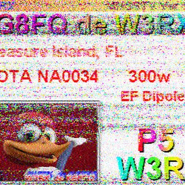 SSTV image received 2026-04-05 18:49