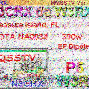 SSTV image received 2026-04-05 19:27