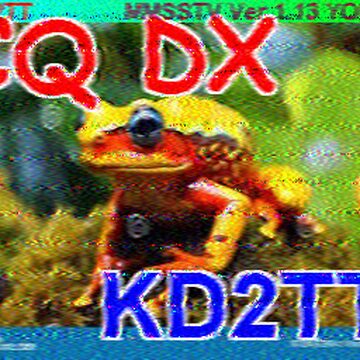 SSTV image received 2026-04-06 16:17