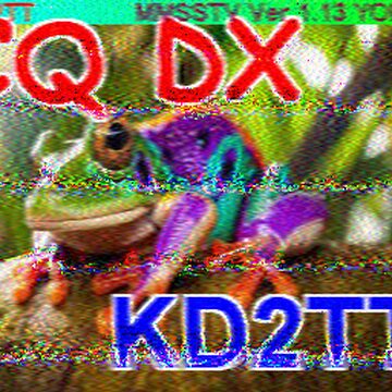 SSTV image received 2026-04-06 16:19