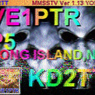 SSTV image received 2026-04-06 16:46