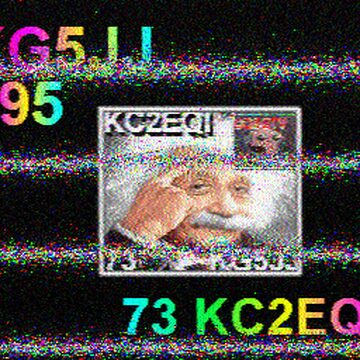 SSTV image received 2026-04-06 19:34