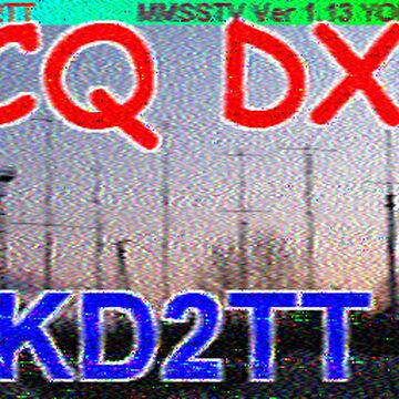 SSTV image received 2026-04-07 15:48