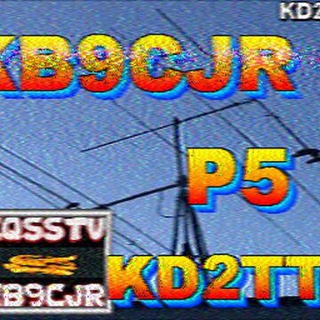 SSTV image received 2026-04-07 18:03