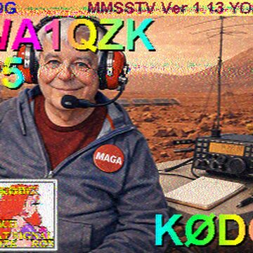 SSTV image received 2026-04-08 16:16