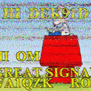 SSTV image received 2026-04-08 16:46