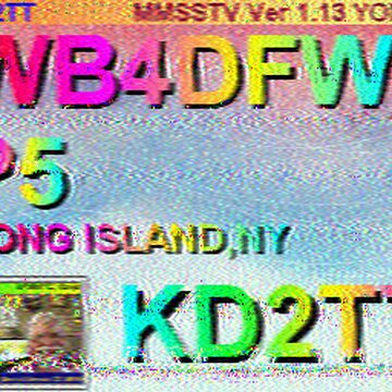 SSTV image received 2026-04-08 17:48