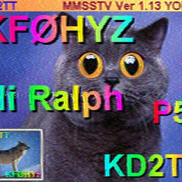 SSTV image received 2026-04-08 18:01