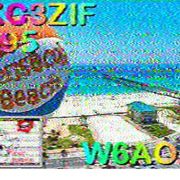 SSTV image received 2026-04-08 19:38