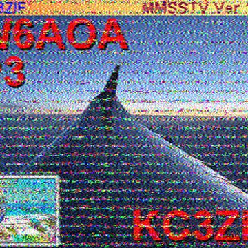 SSTV image received 2026-04-08 19:42