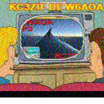 SSTV image received 2026-04-08 19:43