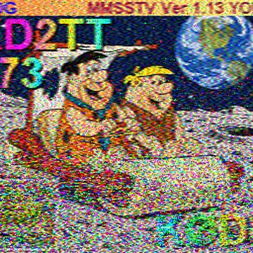 SSTV image received 2026-04-11 13:56