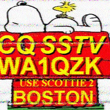 SSTV image received 2026-04-12 16:15