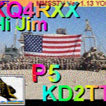 SSTV image received 2026-04-12 20:31