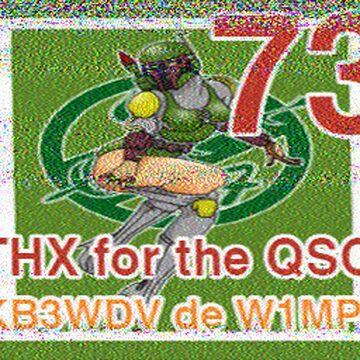 SSTV image received 2026-04-13 16:19