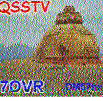 SSTV image received 2026-04-14 18:42