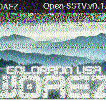 SSTV image received 2026-04-15 11:34