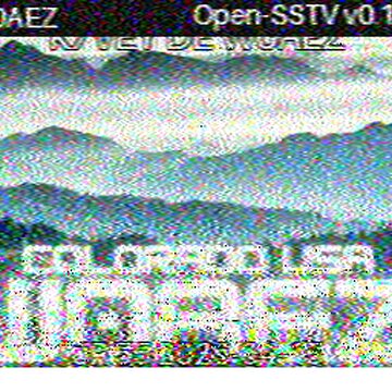 SSTV image received 2026-04-15 17:48
