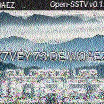 SSTV image received 2026-04-15 17:53