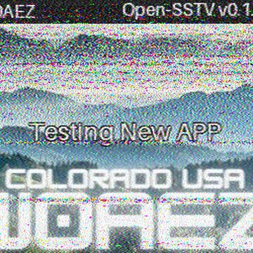 SSTV image received 2026-04-15 17:57