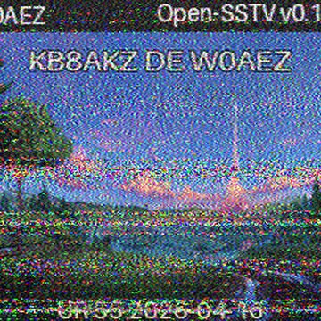 SSTV image received 2026-04-16 12:56