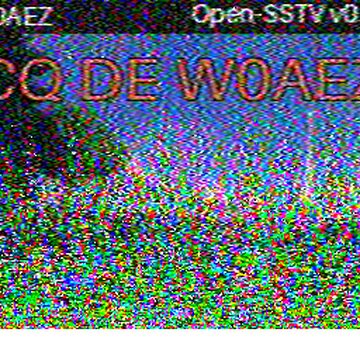 SSTV image received 2026-04-16 18:24
