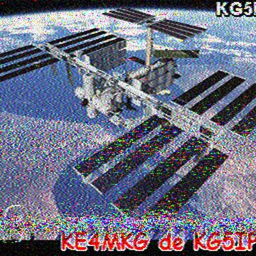 SSTV image received 2026-04-18 20:52