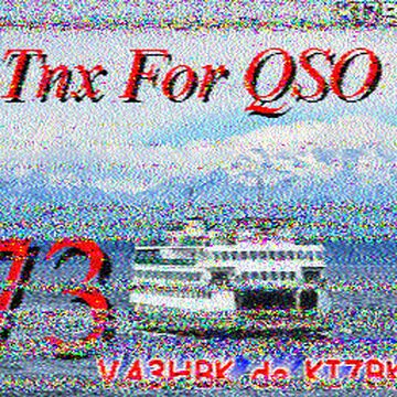 SSTV image received 2026-04-18 21:45