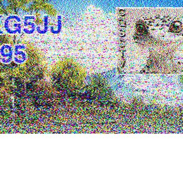 SSTV image received 2026-04-22 16:37