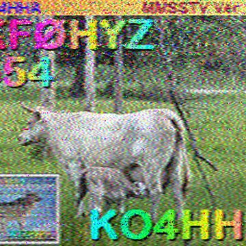 SSTV image received 2026-04-24 20:20