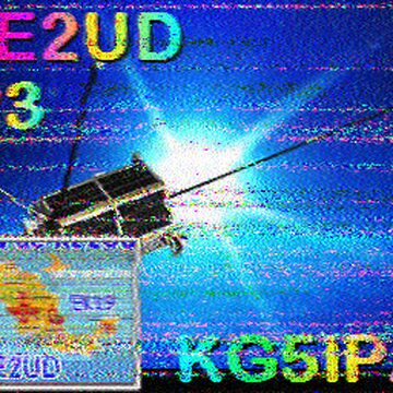 SSTV image received 2026-04-25 19:55