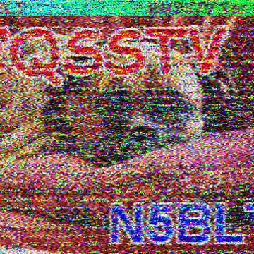 SSTV image received 2026-05-06 19:42