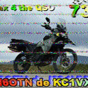 SSTV image received 2026-05-06 21:19