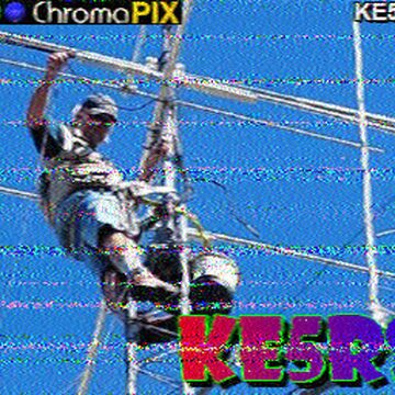 SSTV image received 2026-05-07 14:38
